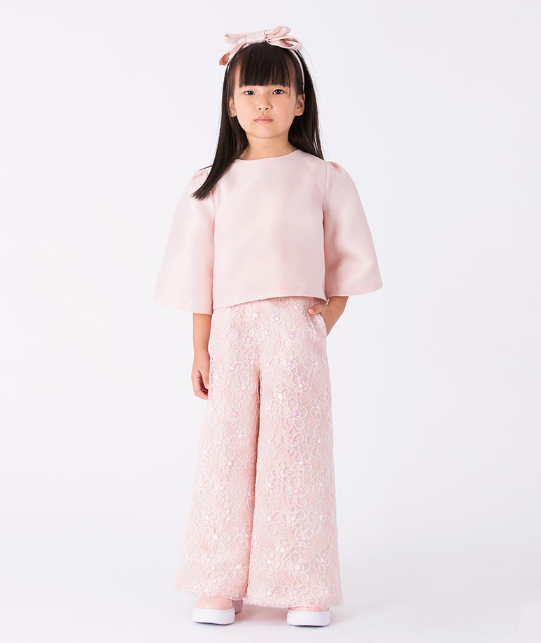 Pembe Saten Bluz