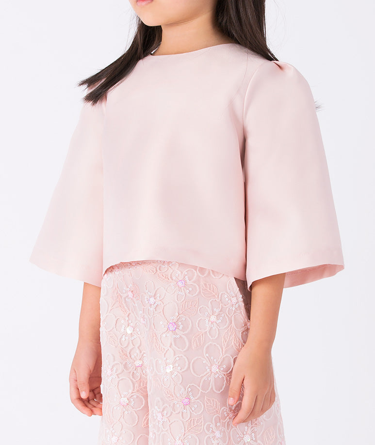 Pembe Saten Bluz