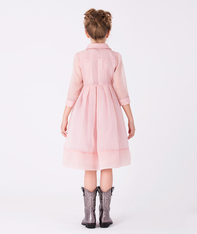 A polished shirt dress