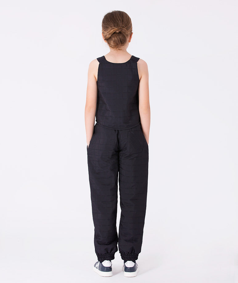 navy quilted tracksuit