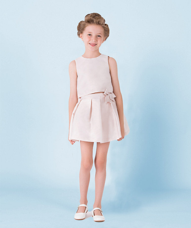 Powder Pink Bow Skirt
