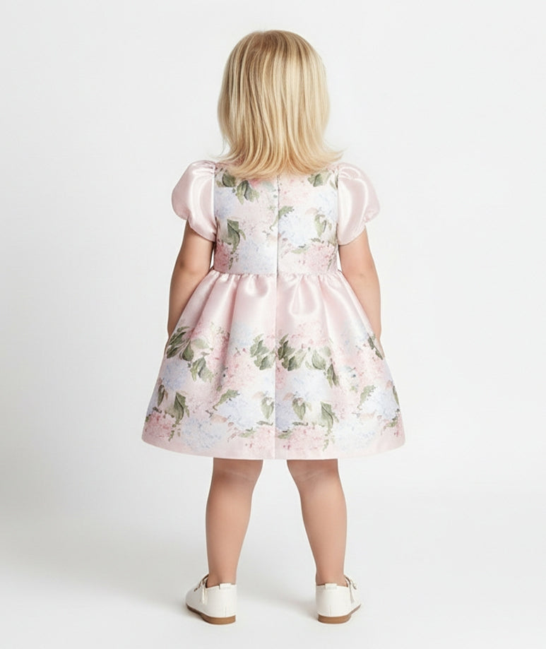 Pembe Ortanca Bebek Elbisesi