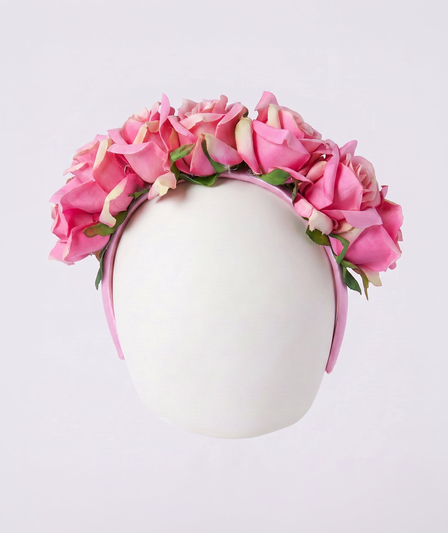 3D Pembe Güllü Kız Çocuk Taç
