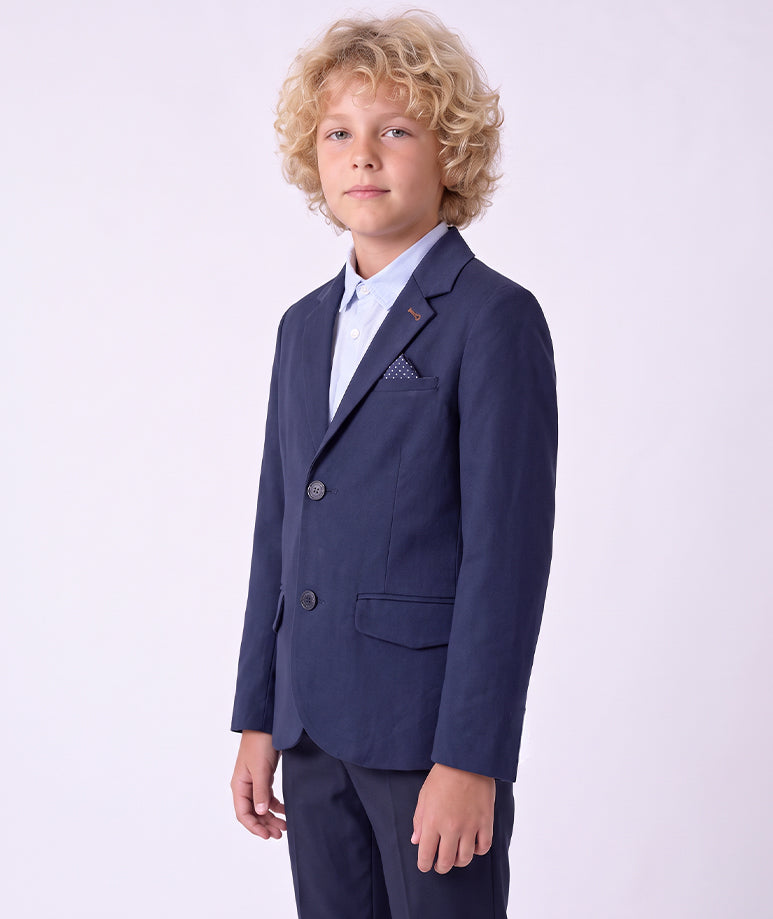 Düğmeli Erkek Çocuk Blazer Ceket