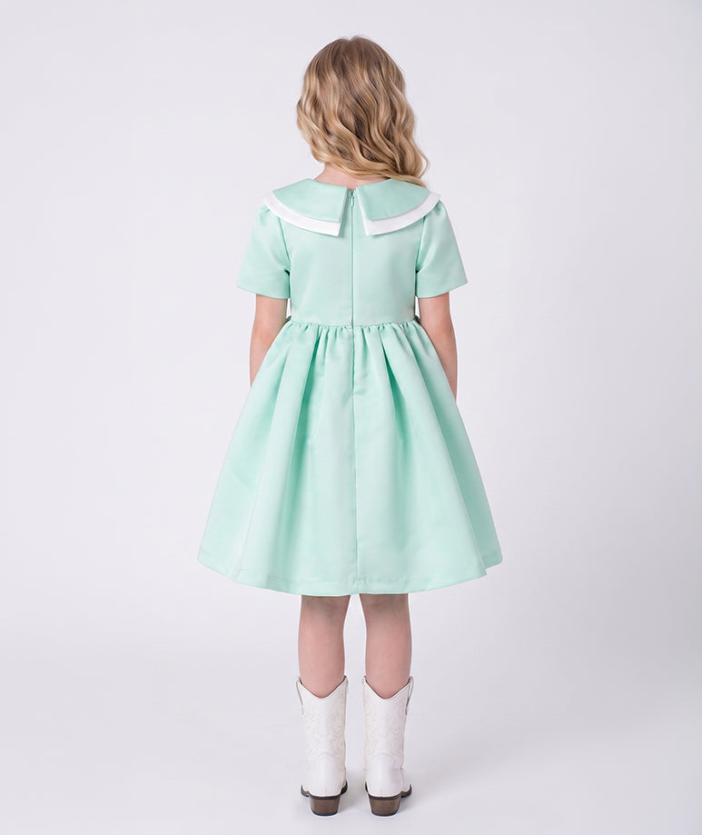 Swan Pearl Mint Kız Çocuk Elbisesi