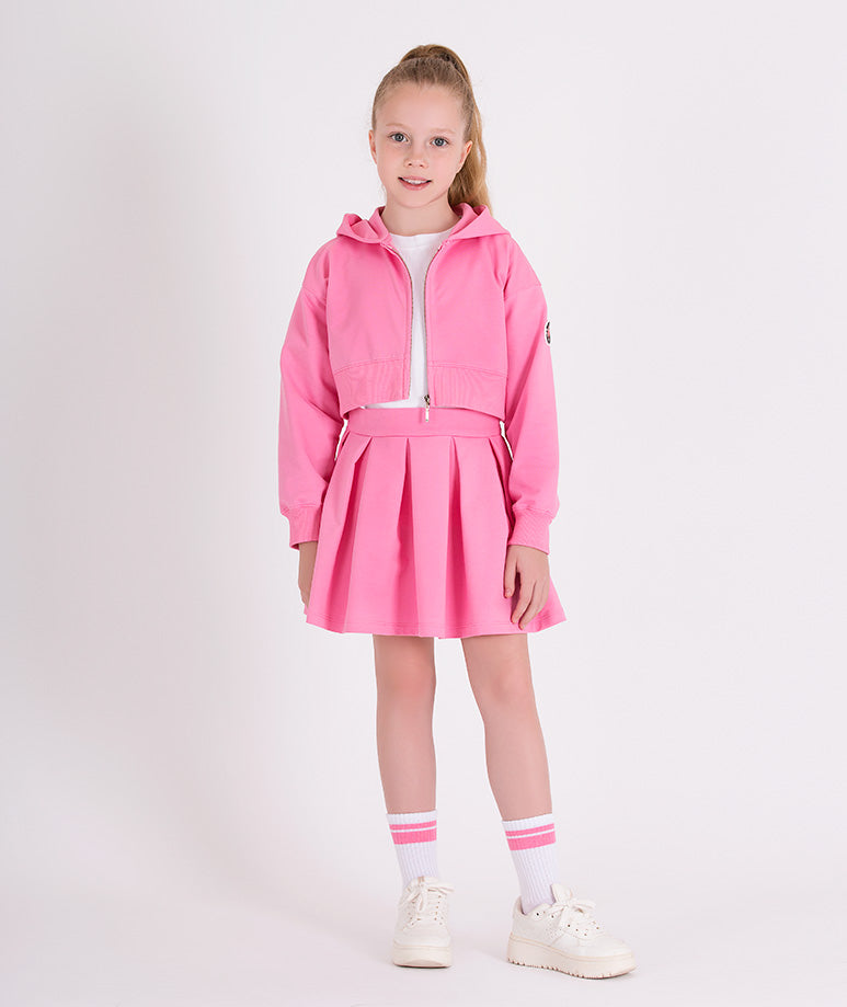 Pink Skirt Tracksuit