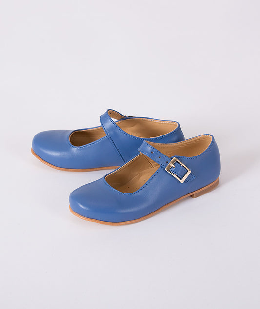 Tokalı Mavi Çocuk Ayakkabısı