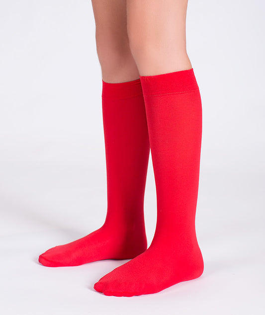 Diz Altı Kırmızı Çorap