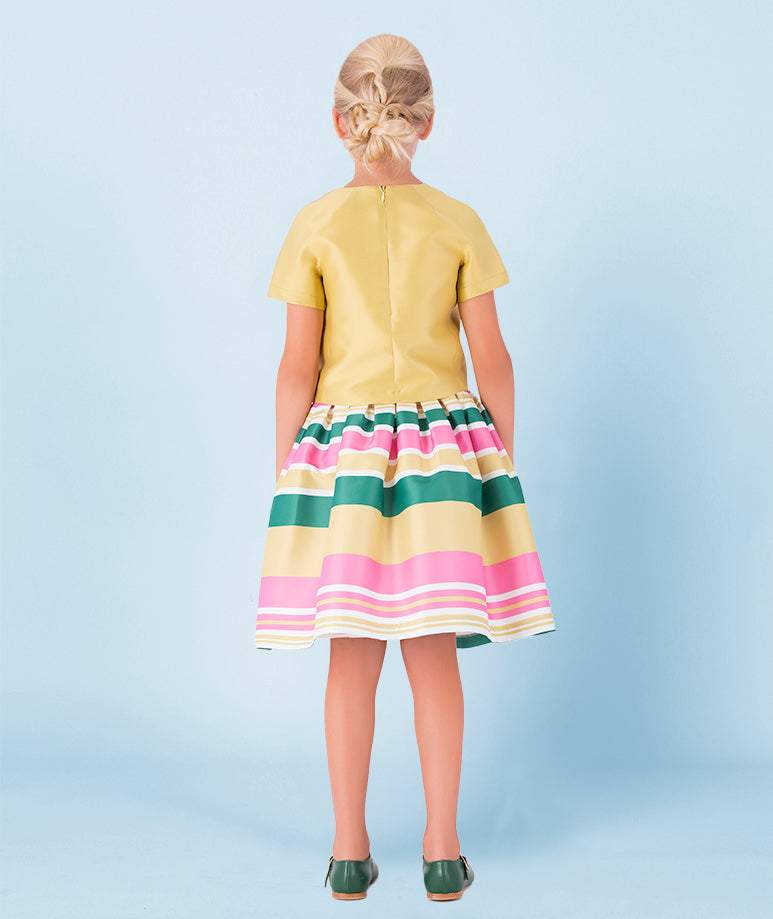 Kısa Kollu Sarı Bluz | Goose Outlet