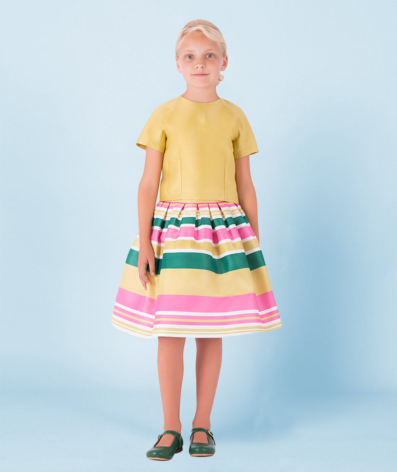 Kısa Kollu Sarı Bluz | Goose Outlet