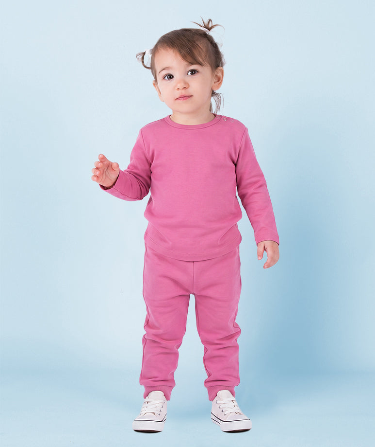 Pamuklu Pembe Eşofman Altı