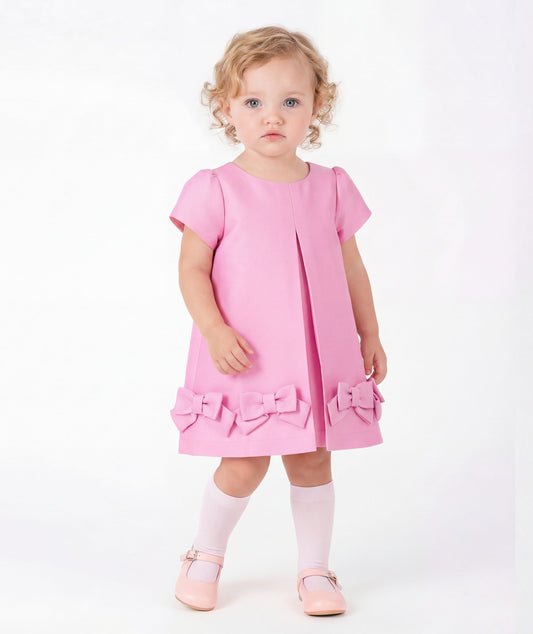 Fiyonklu Pembe Kız Bebek Elbise ürün görseli 1