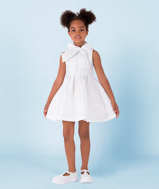 Fiyonklu Ekru Elbise | Goose Outlet