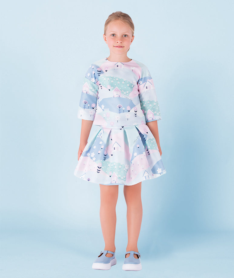 Pastel Desenli Bluz | Goose Outlet