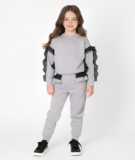 Günlük Fırfırlı Eşofman Takımı | 2 Parça