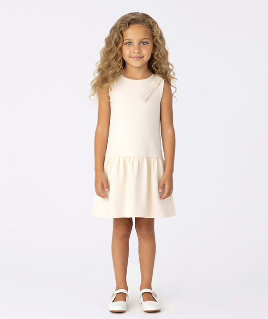 Pileli Fiyonk Detaylı Elbise