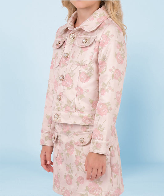 Pembe Gül Tozu Vintage Ceket