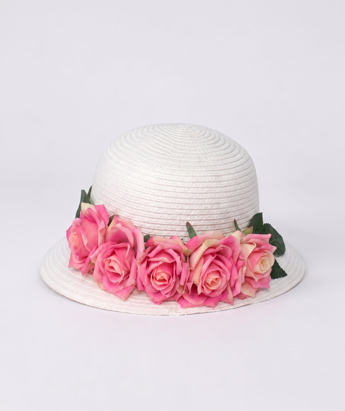3D Pembe Güllü Kız Çocuk Şapkası