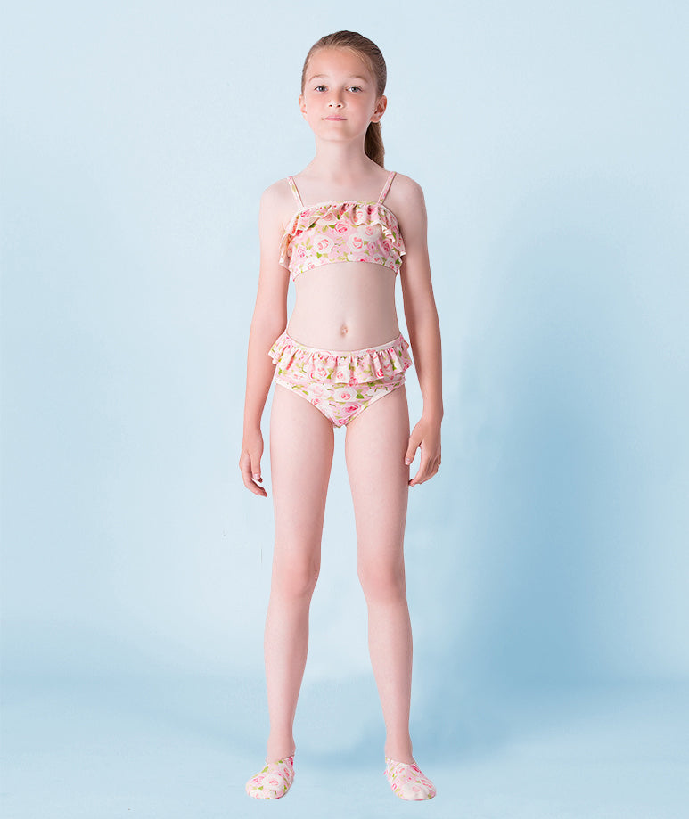 Çiçek Desenli Bikini Set