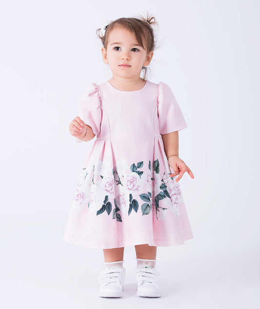 Çiçekli Palermo Bebek Elbisesi