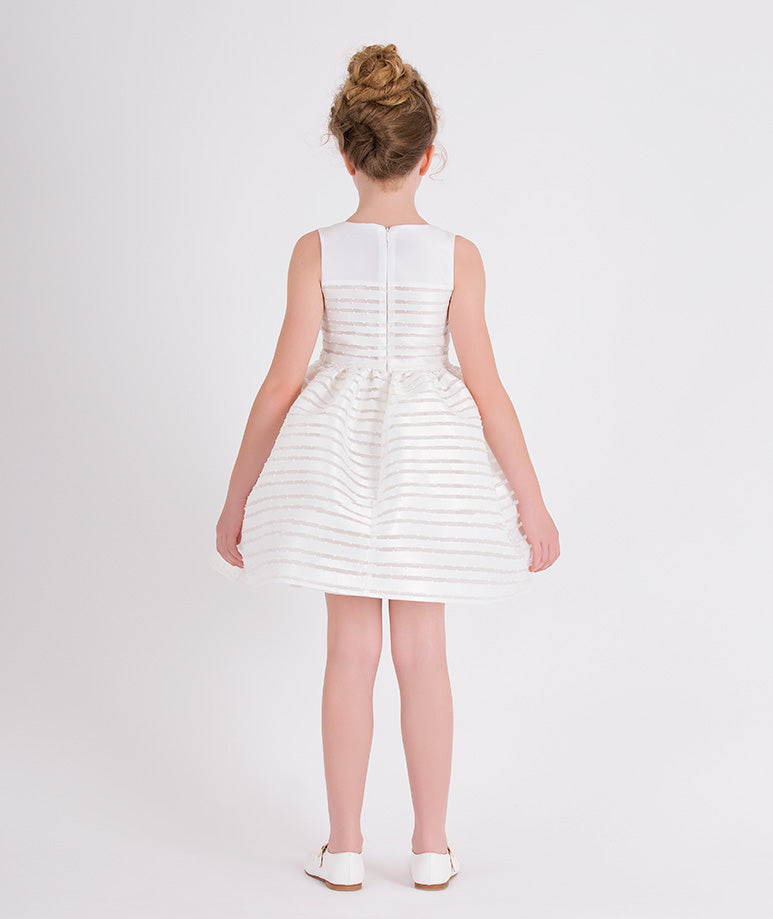 white striped dress