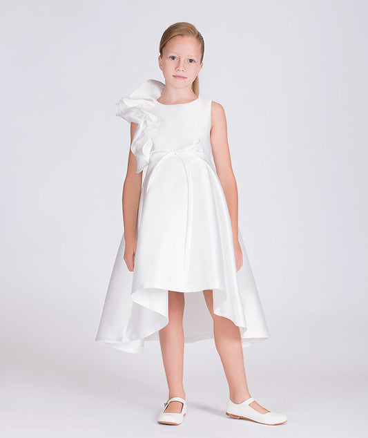 white ceremony dress