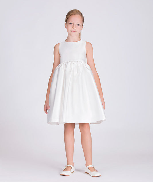 chic white dress for little girls
