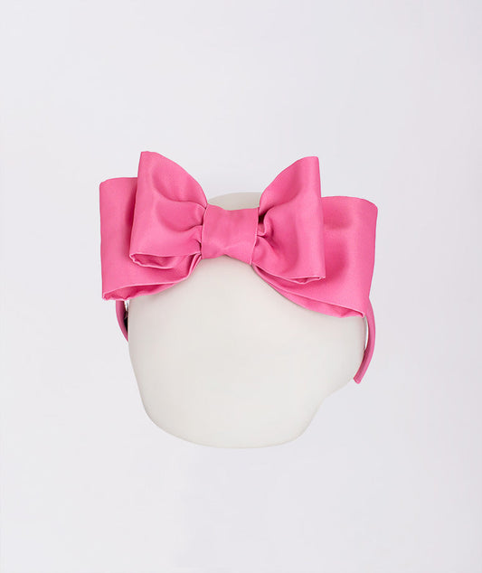pink double bow headband
